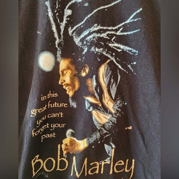 Vtg Y2K Bob Marley 2000 No Woman No Cry Reggae Size Large - Picture 2 of 5